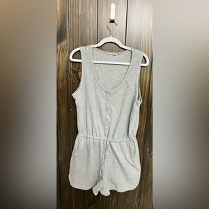 Gray Sleeveless Romper